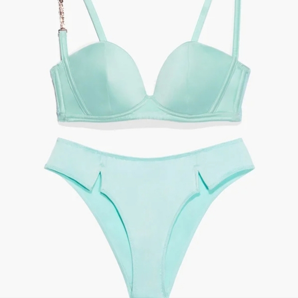 Savage X Fenty Cyber Cat Long Robe Three Piece Set - Picture 3 of 15